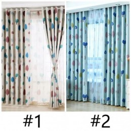 Cute Cartoon Children's Room Curtain Made to Measure Curtain Small Tree Printing Kindergarten