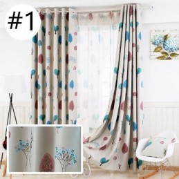 Cute Cartoon Children's Room Curtain Made to Measure Curtain Small Tree Printing Kindergarten