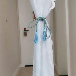 Modern Bird Sheer Curtains White Tulle For Living Room