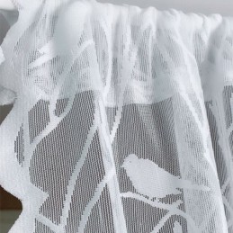 Modern Bird Sheer Curtains White Tulle For Living Room