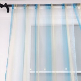 Floral Embroidery Sheer Curtain Made to Measure Curtain Graceful Tulle Drape For Living Room