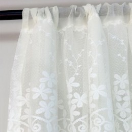 Modern Floral Design Curtain Made to Measure Curtain Tulle Window Sheer For Living Room Bedroom