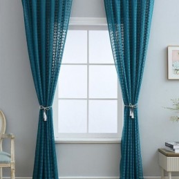 Nordic Sheer Curtain Made to Measure Curtain Simple Voile Draperies For Living Room Bedroom