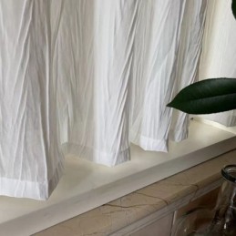 White Tulle Short Curtain Made to Measure Curtain Solid Sheer Voile Curtains Living Room