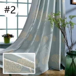 Elegant Tree Pattern Embroidered Curtain Made to Measure Curtain Blackout Window Curtains Drapes For Living Room
